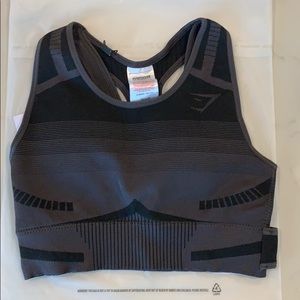 Geo Ombré Seamless Bra - Black Tones - Size S